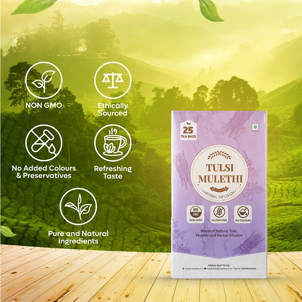 Tulsi Mulethi Green Tea - 25 Tea Bags