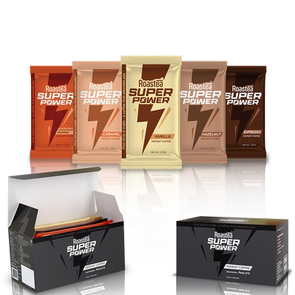 Super Power Instant Coffee Sachets Assorted Pack of 5